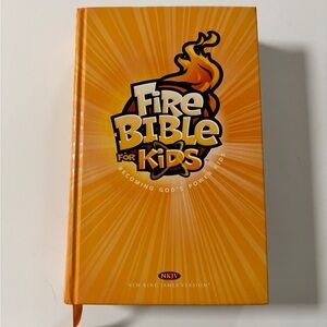 Fire Bible for Kids: New Kings James Version Hardcover Holographic Exterior page